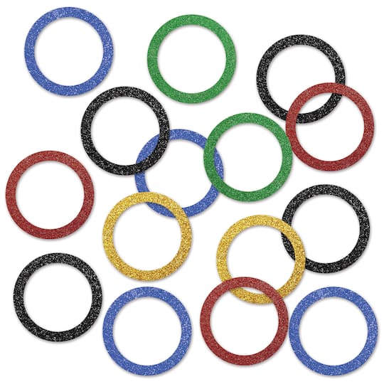Besitle 1/2oz. Sports Party Rings Deluxe Sparkle Confetti Packs, 2ct.